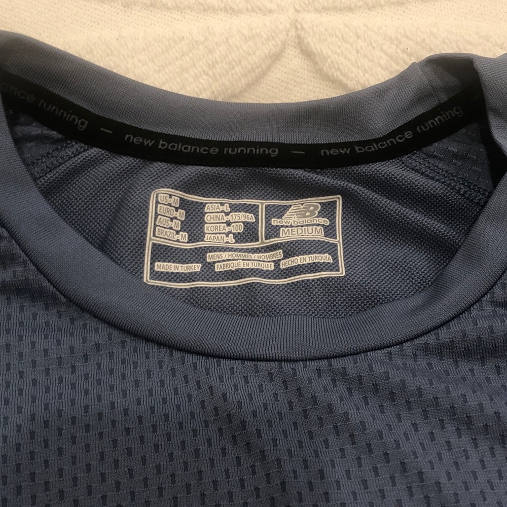 New Balance Light Blue Performance Tee - Picture 4 of 6